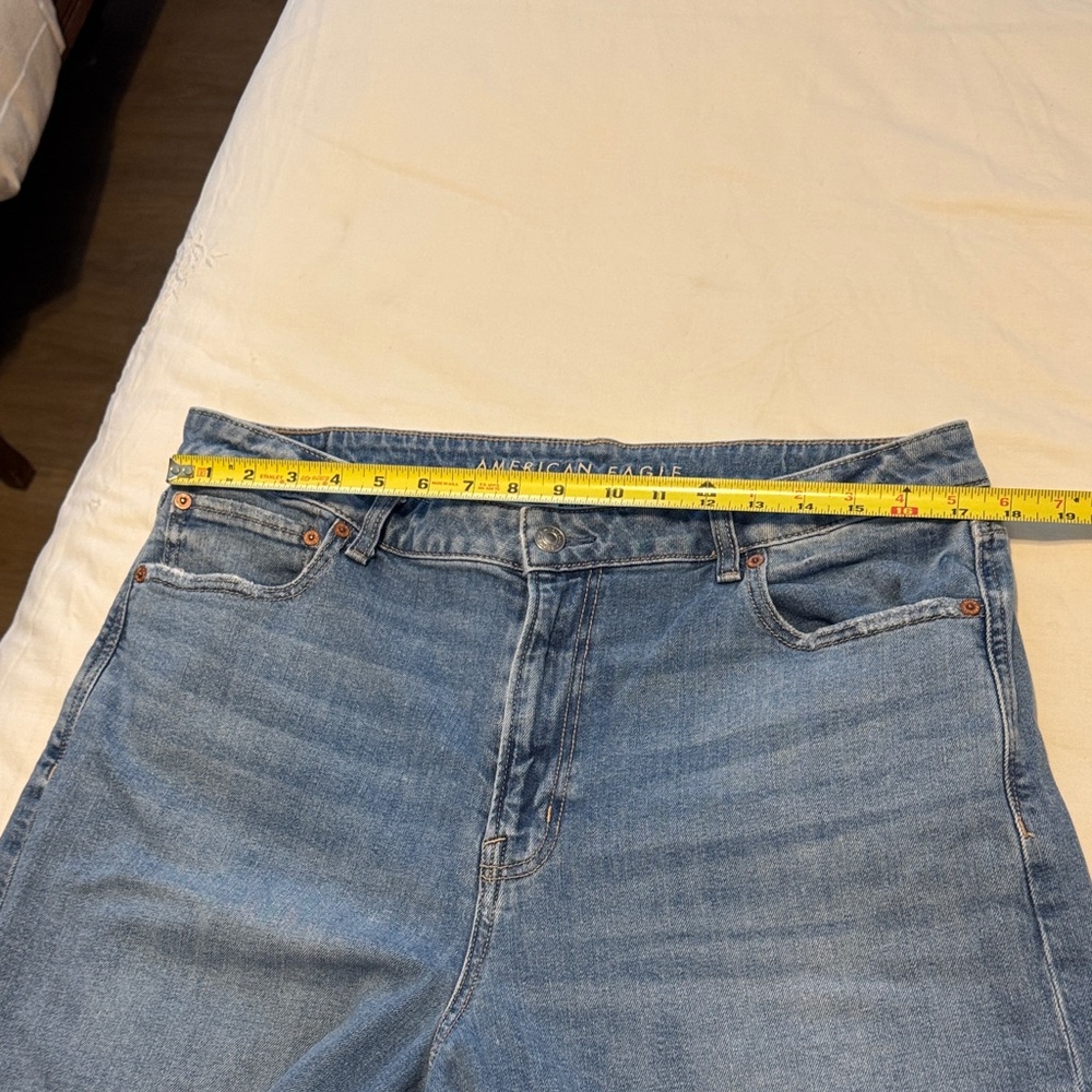 American Eagle Outfitters Light Blue Flare Jeans - Picture 8 of 12